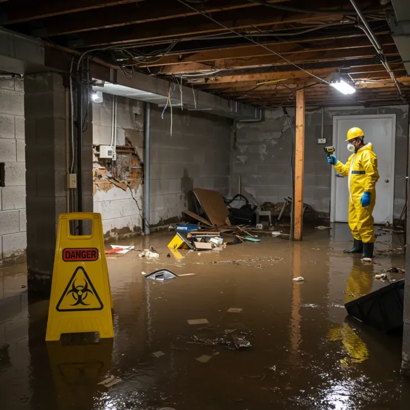 Flooded Basement Electrical Hazard in Jamaica, VT Property